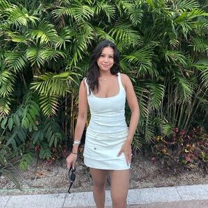 Zara white mini dress